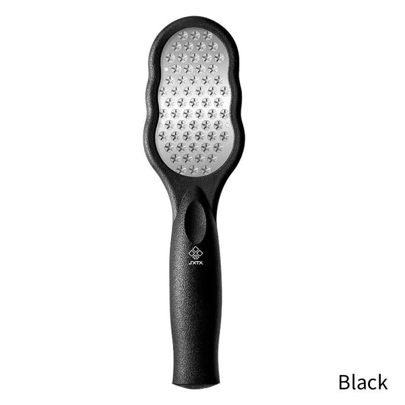 

1 шт., пилка для ног из нержавеющей стали, терка для пяток, для педикюра, напильник для удаления роскошных скрабов, маникюрных инструментов для ногтей чёрный