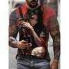2026New Men's Cool Tattoo Girl Graphic T-Shirts Street Trend 3D Print Personality