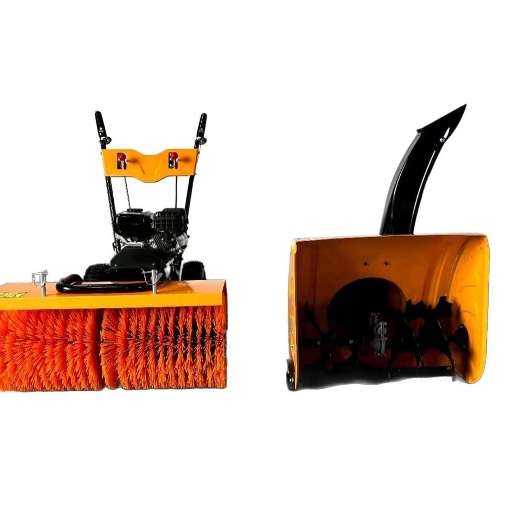 800 Wide Hand-Push Gasoline Snow Sweeper - Four-Stroke Snow Removal Machine