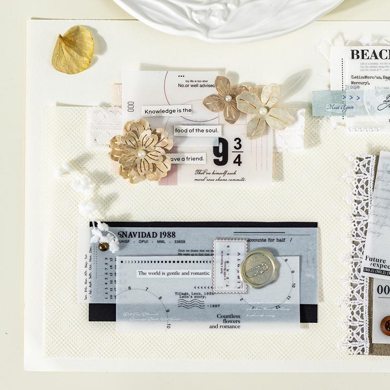 Tomato Sauce Girl Collage PET Tape: Light Painting Series DIY Decoration Stickers