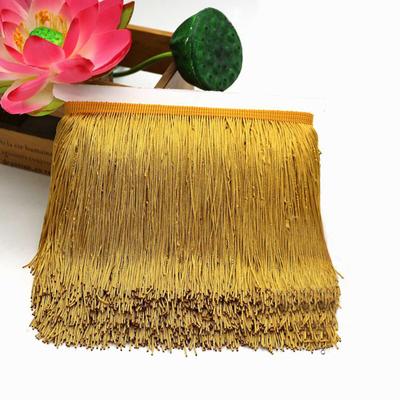 Cinta de encaje con flecos y borlas de 10 yardas y 15 cm para vestido latino, prenda de escenario, costura de cadena larga, flecos, lámpara, cortina, accesorio de bricolaje