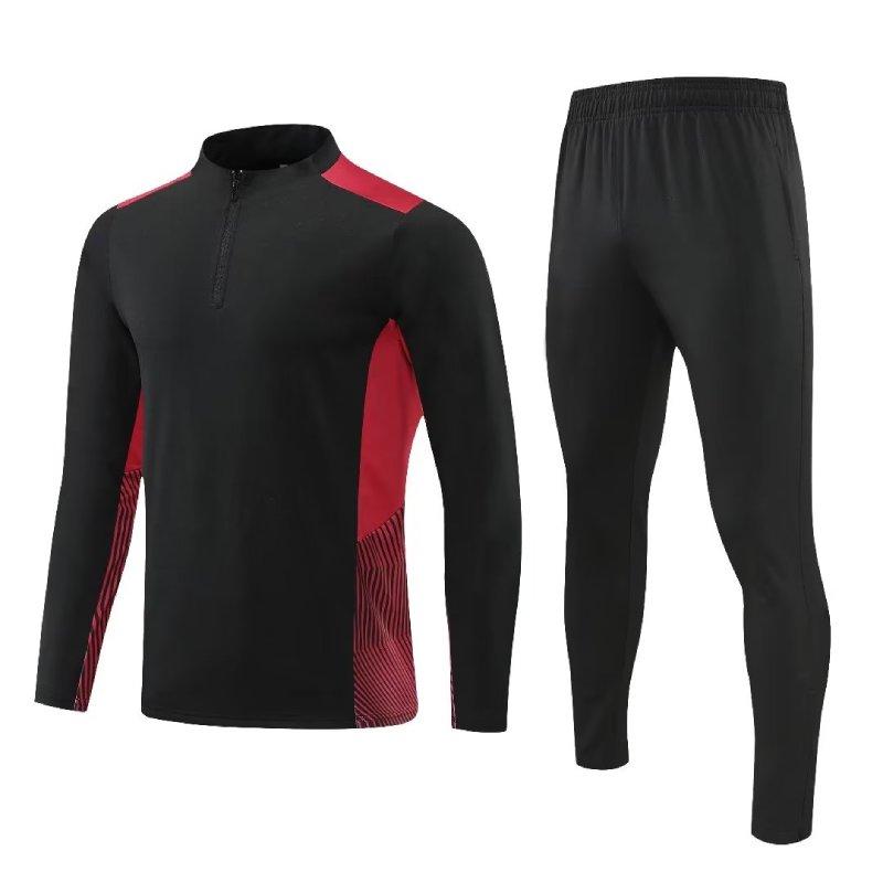 Men's Football Tracksuit 23-25 Training Soccer Survetement Kits Customized Name Number Logo Spring Winter Warm-up Sportwears