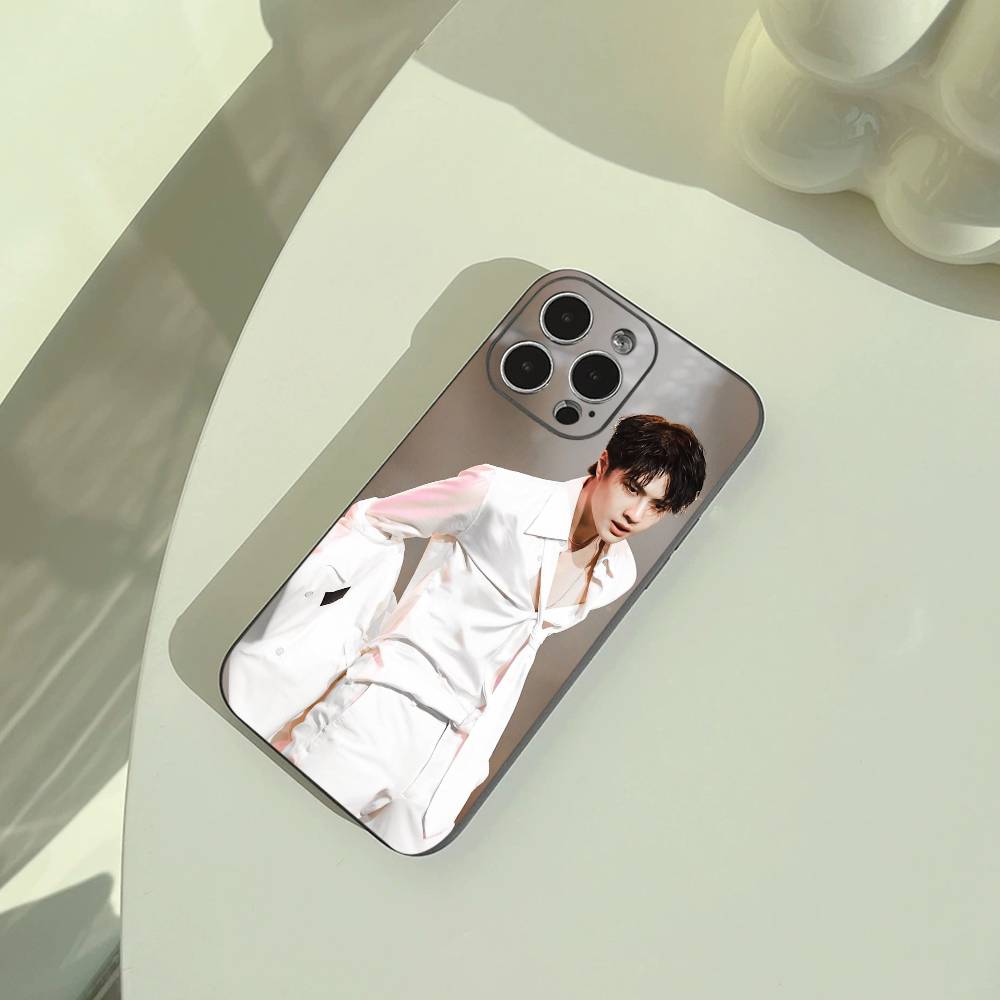 

Young pop idol-W-Y-B-W-ang Yibo Phone Case For iPhone 17,16,15,14,13,12,11 Pro Max,16/15/14Plus,XS Soft Black Cover iPhone14Pro