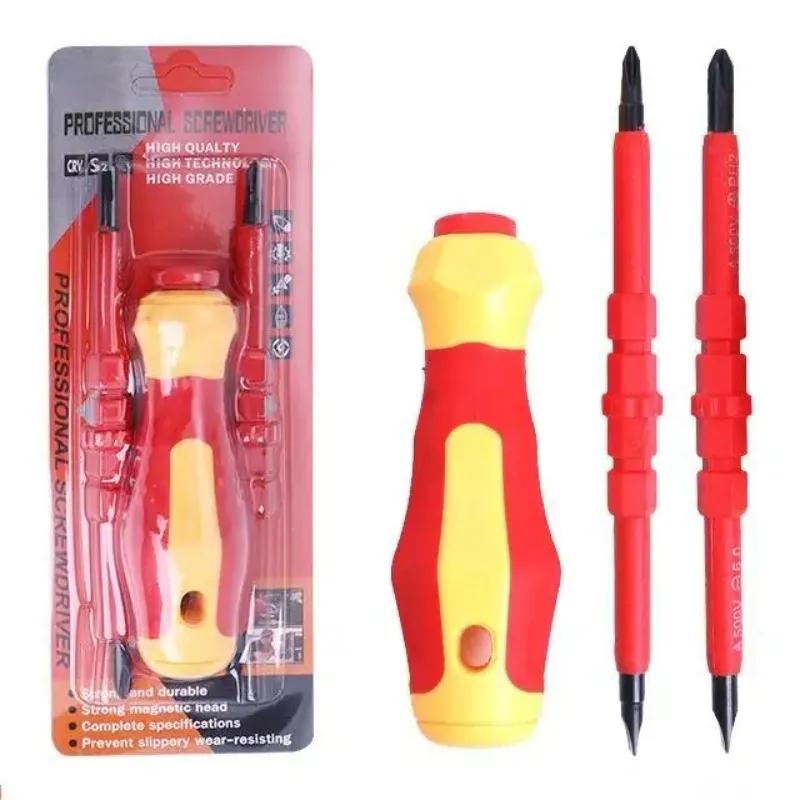 Xiaomi 3 In 1 Insulated Screwdriver Set PH1/PH2 Multi-Purpose Screwdriver Electricians Slotted Cross Screwdriver Bit Tools Kit Set