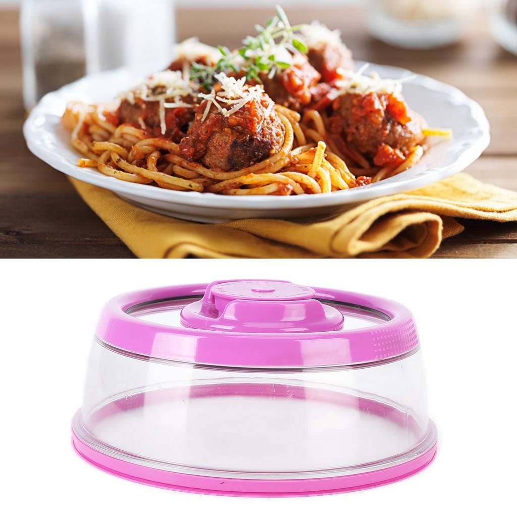 Vacuum Food    Cov  with FreshnessKeeping Film Food    Lid for Home Kitchen(Black )