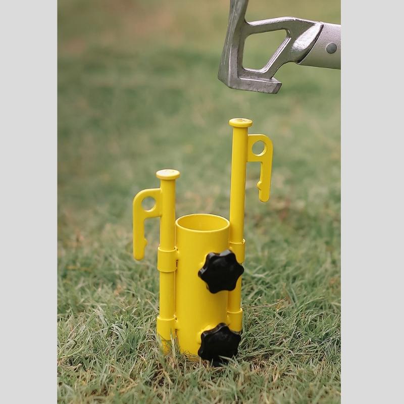 Portable Tent Holder with Tent Pegs Canopy Rod Fixed Tube for Outdoor Camping