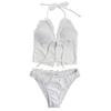 Korean Ins Floral Strap Bikini Ryu Ji-min Swimsuit Sexy Pure Beach Split Swimsuit Hot Spring