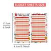 A6 Binder Budget Planner Organizer 6 Ring Binder12 Pieces Expense Budget Sheets