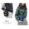 Outdoor Products Mini Pouch with Carabiner, Shoulder Strap, Smartphone Storage, Luminous Design, Metal-Look Zipper, Brown