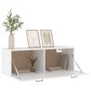 Vidaxl Wall Cabinet, White, 100X36.5X35 Cm, Wood-Based Material