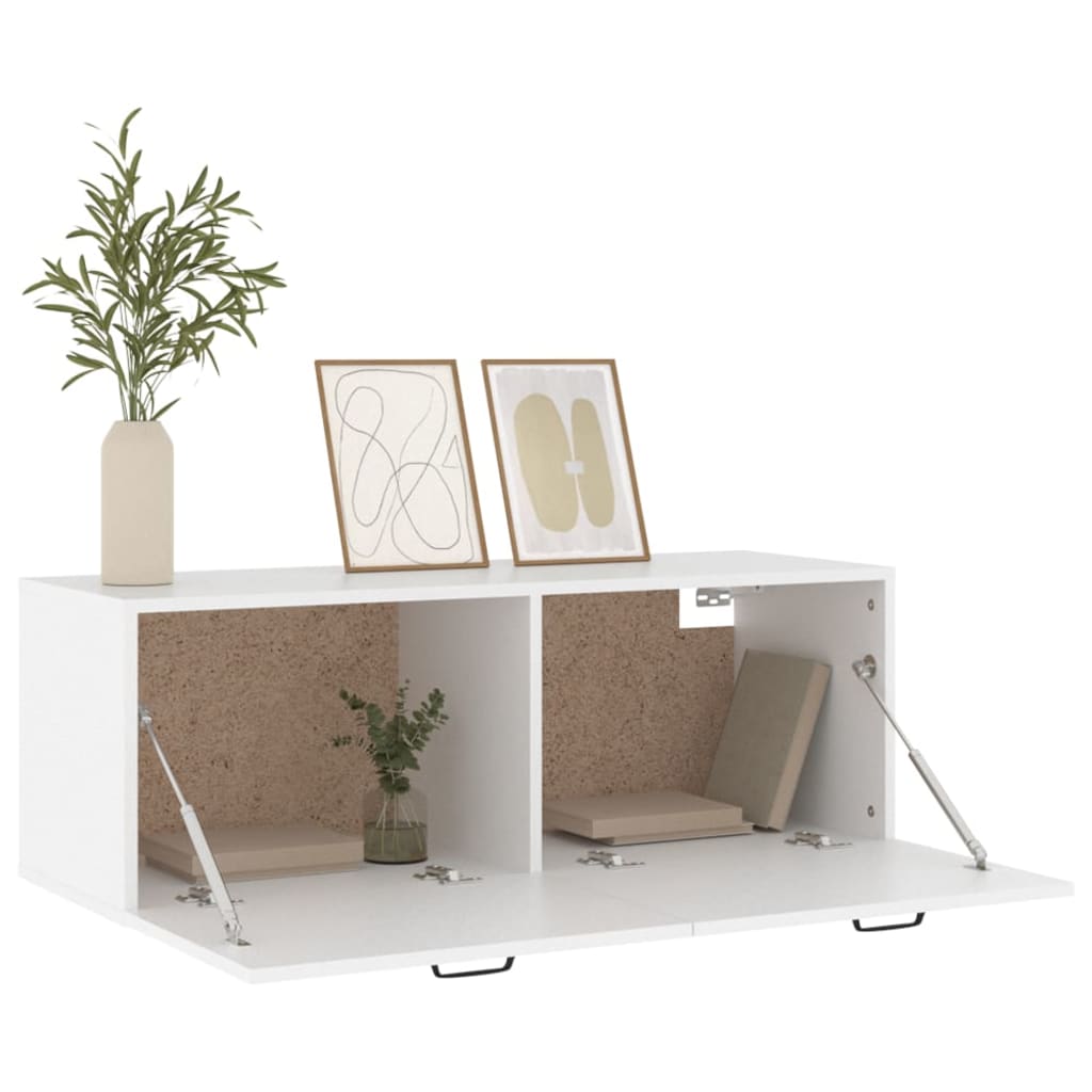 Vidaxl Wall Cabinet, White, 100X36.5X35 Cm, Wood-Based Material
