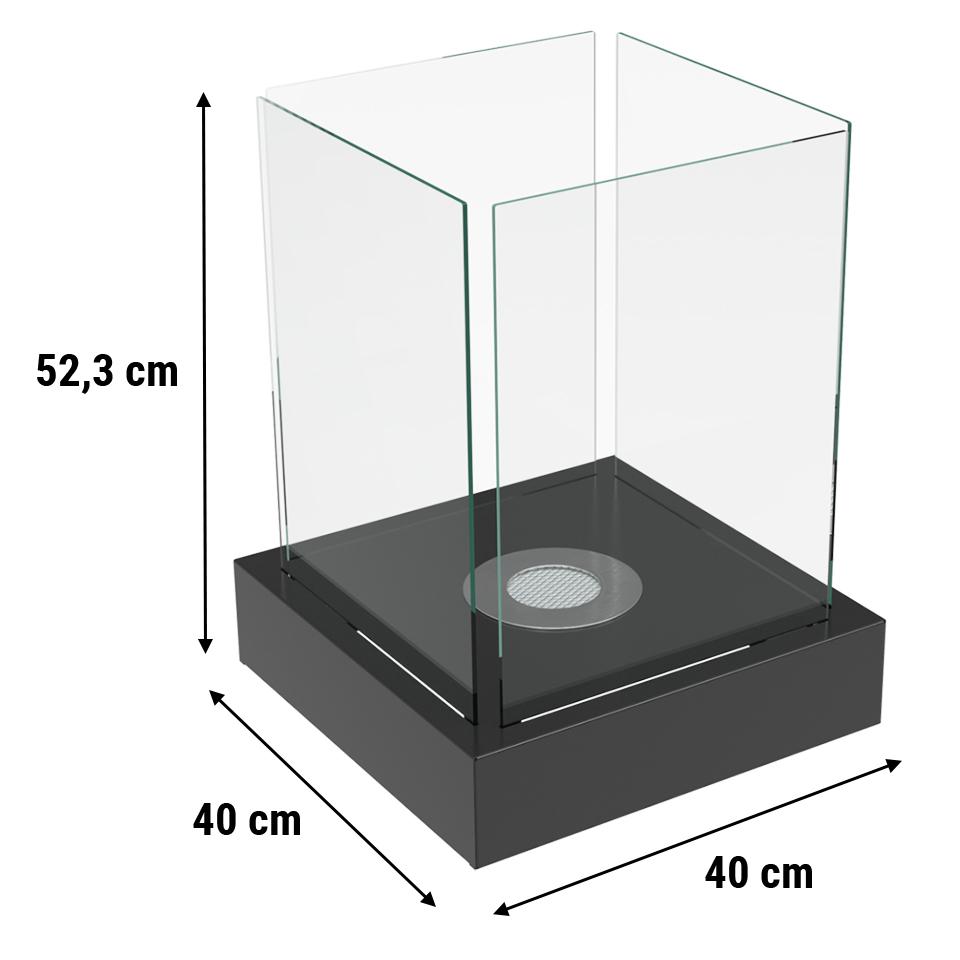 Tabletop Bioethanol fireplace TANGO4 TÜV set