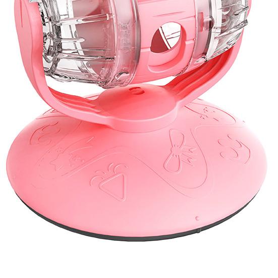 Katzen-Slow-Feeder Interaktiver Leckerli-Ausgabe-Puzzle-Feeder Drehbarer Roller Bereicherungsspielzeug für Wohnungskatzen