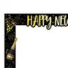 New Years Props Funny Photography Backdrop Black And Gold Handheld 2026 New Years Eve Photo Props For Women Family Kids Indoor