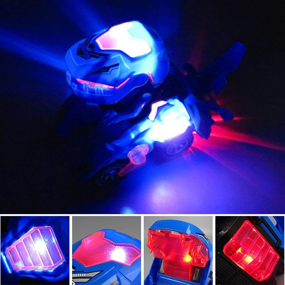 Transforming Dinosaur LED Car T-Rex Toys With Light Sound Electric Toy