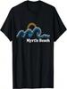 Myrtle Beach South Carolina SC Sufing Waves Sunset Vintage T-Shirt