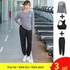 Women's Plus Size Yoga Set: Loose Fit Outdoor Sports & Fitness Wear for Spring/Autumn