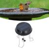 Solar Powered Water Agitator 5V 0.5W Solar Panel Wiggler with Bracket for Bird Baths Garden Pond Dec