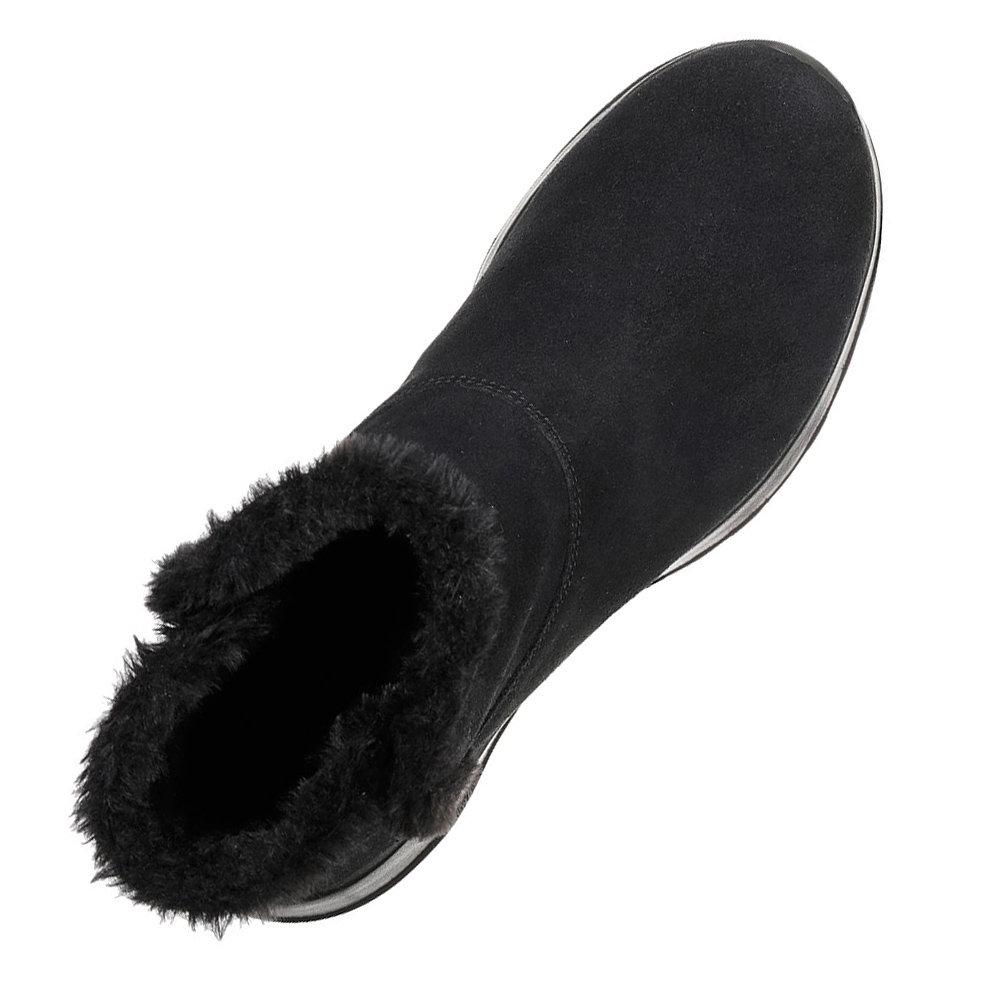 Buty zimowe trzewiki damskie Skechers On The Go Joy Bundle Up botki ocieplane czarne (15501-BBK)