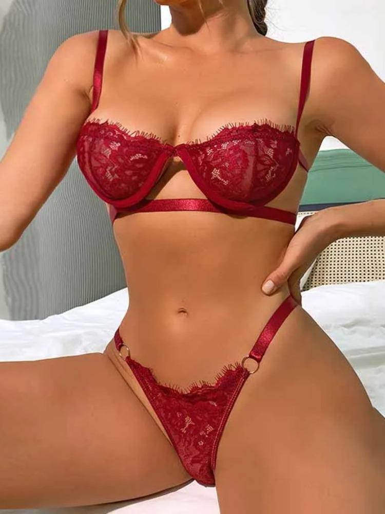 Women Sexy Lingerie Lace Babydoll Erotic Costumes Sleepwear Underwear Hot Women Erotic Lingerie Porno Dress for Sex Thong Sets