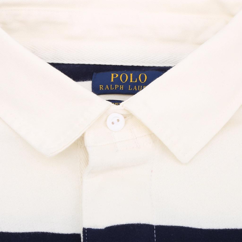 Polo Ralph Lauren FW25 Small Pony Logo Embroidered Striped Long Sleeve Rugby Polo Shirt Men Tops 710689635-003