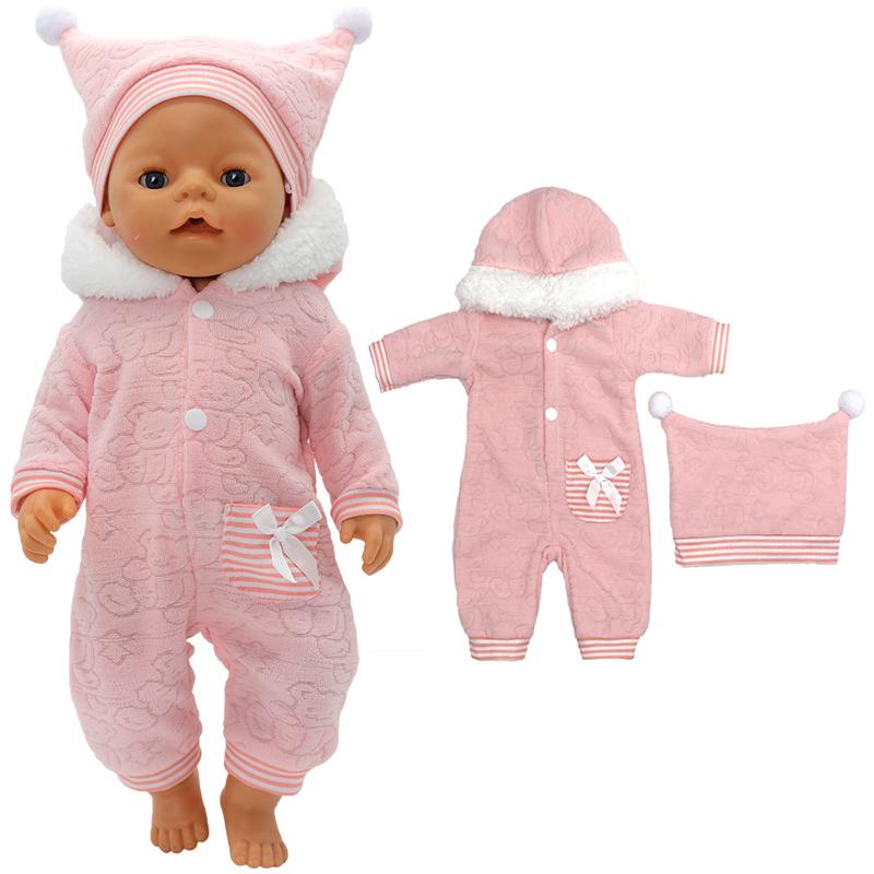 Baby-Puppe Kleidung Strampler für 40cm 38cm Baby-Puppe Mantel Winterkleidung Dropshipping