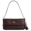 Etta 25 Logo Leather Tote Shoulder Bag Medium Women Handbags Dark-Coffee CCV63-IMXAL