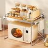 Adjustable Kitchen Countertop Microwave Storage Rack