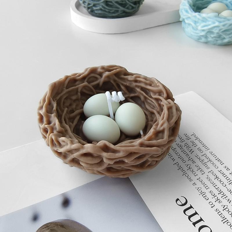 Epoxy Resin Bird Nest Ornament Mold Silicone Crafts Mold for Home Decoration