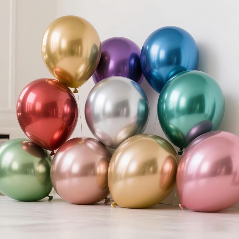 Metallic Helium Balloons: 10'' & 12'' for Weddings, Birthdays & Parties