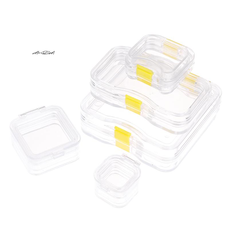 1Pcs Plastic Dental Lab Storage Box with Film Denture Teeth Container Case - False Tooth Case Box with Membrane for Dental Lab