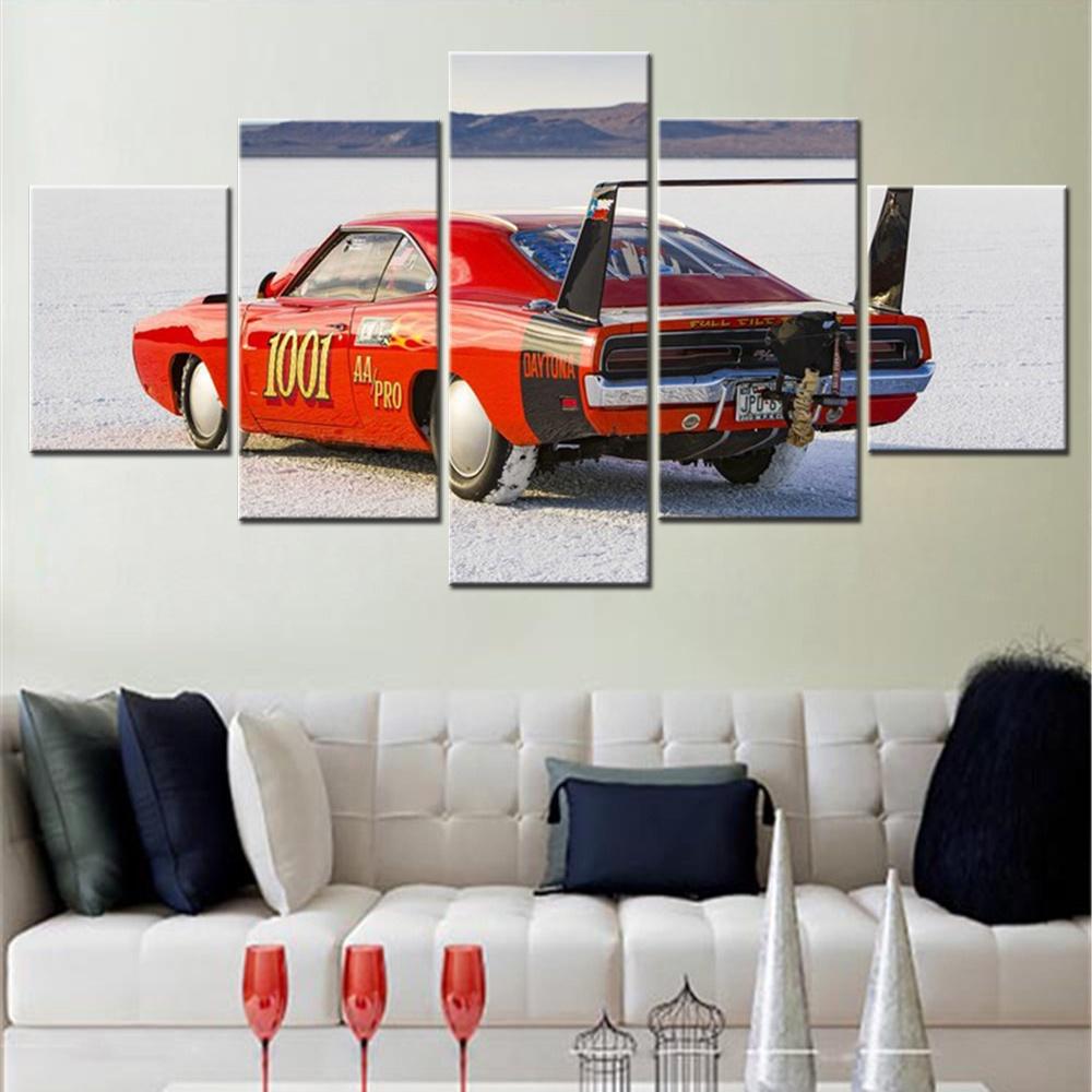 

5 Pieces Canvas Wall Arts Car Project Racing Simulators PC Gaming Wallpaper Modular Poster Painting And Print Living Room Decor 20x35 20x45 20x55cm