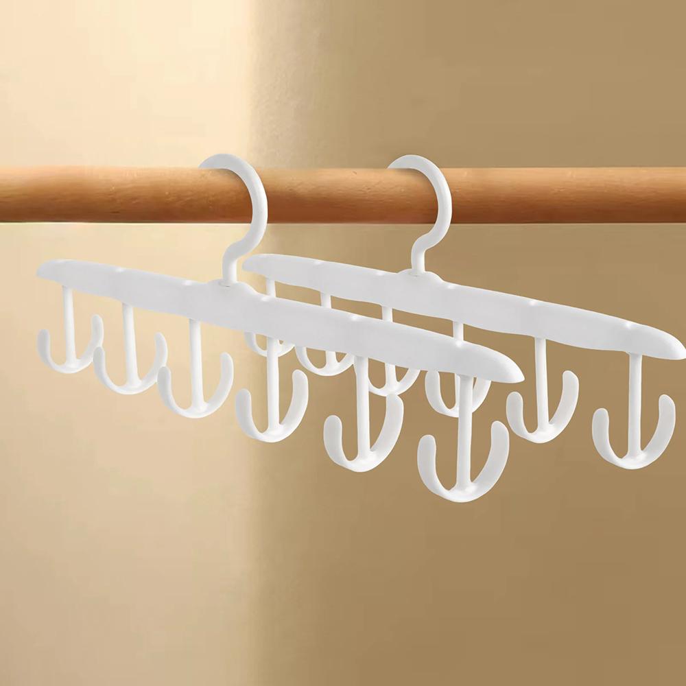 12 cârlige se pot roti Umeraș cu cârlig multifuncțional, potrivit pentru pălării, genți, bretele, eșarfe, cravate, umeraș de depozitare de uz casnic