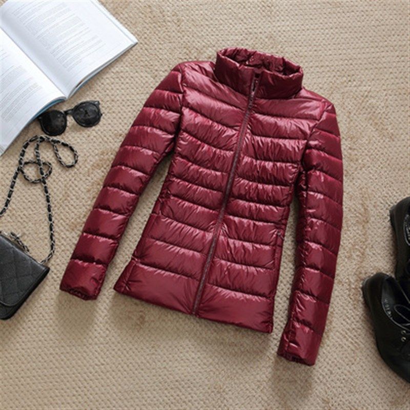 90% Ultra-light Plus Size Thin Down Jacket Women 2020 Autumn