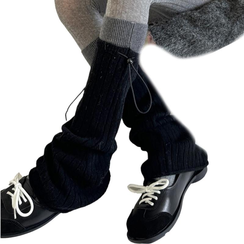 Travel Acrylic Leg Warmers Practical Construction Lightweight Cold Climate Essential Comfortable Stretchy Winter Socks