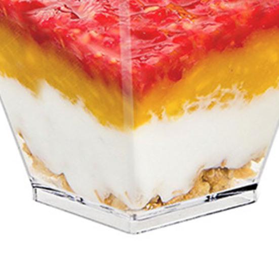 10Pcs Disposable Plastic Mousse Cup Cups for Parties Clear Pudding Dessert Weddings And Catering Events Small