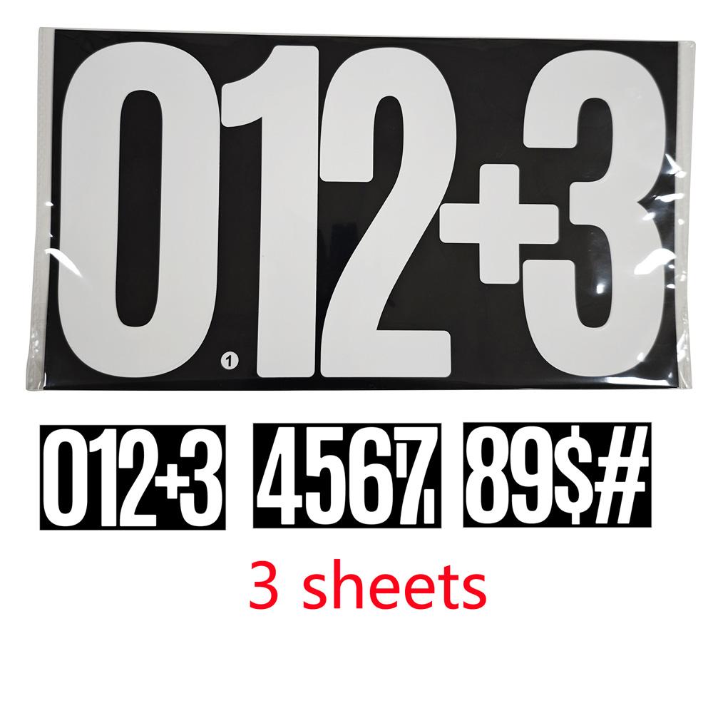 6 Inch Big Letter Number Stickers Larger Alphabet Letter Stickers for DIY Ship Mailbox Homes Business Board Party Office Decor