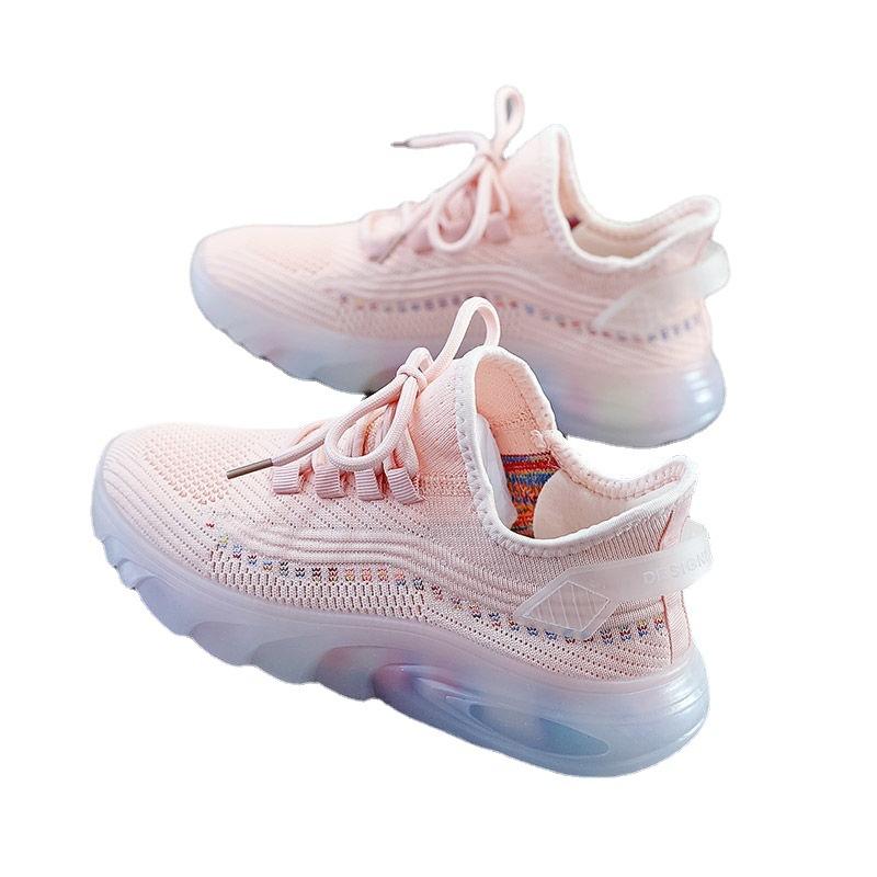 Women's Shoes New Breathable Casual Women's Shoes Jelly Sole Coconut Shoes Student Running Shoes Women's Sports Shoes Wholesale