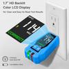 3Wire For GFCI Outlet Tester with LCD Display for 110125V AC Electrical Outlet Tester for Faulty Wiring Detection