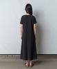 Bopeu Rune Half-Sleeve Long Dress (Black)