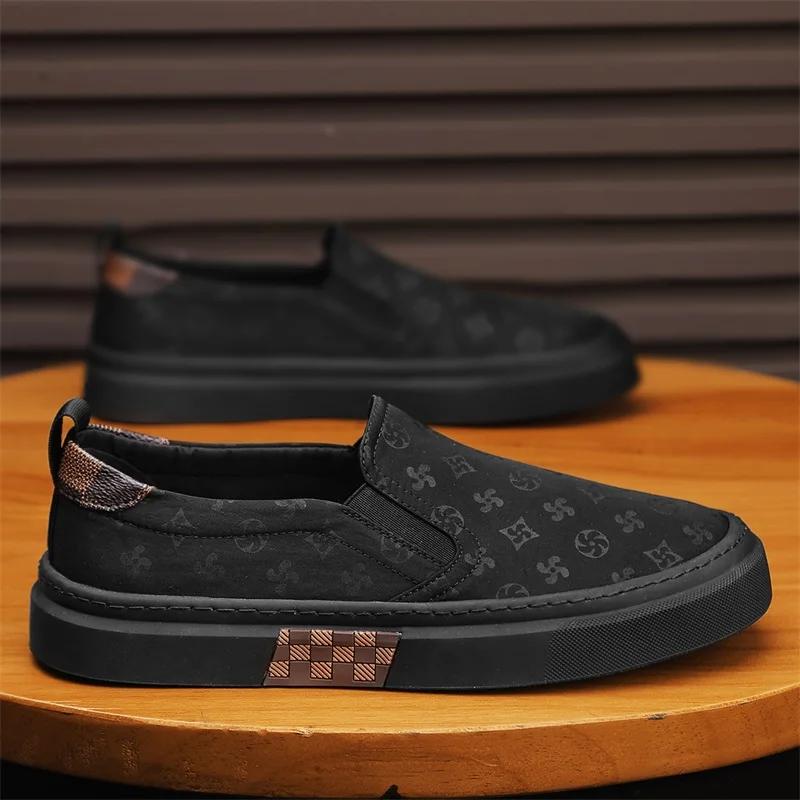 

Модная обувь SYTK для мужчин 39-44 Модная обувь из ситца Удобная повседневная обувь для активного отдыха Весенние скидки Плоские мужские кроссовки 44 чёрный