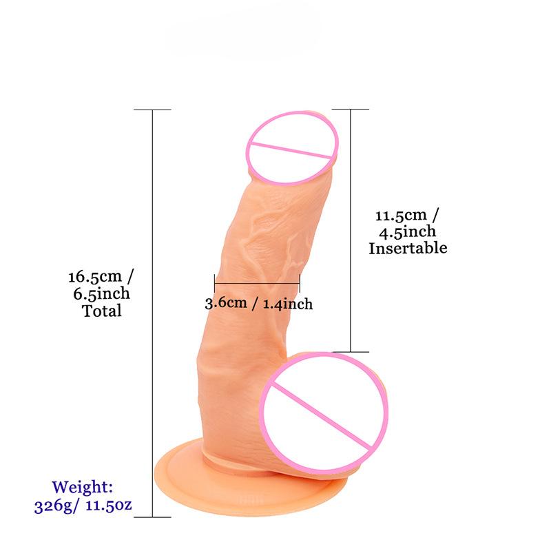 Velké a malé dildo s přísavkou Manuální dildo Tenké dildo Mužský ženský masturbátor