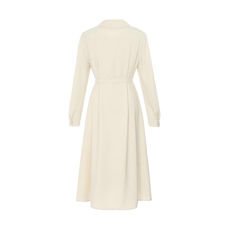 VISITINNEWYORK Shirt-Style Belted Long Dress (Vz3Op12)