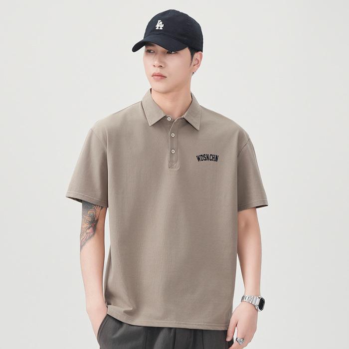 New Summer T-shirt Loose Lapel Short-sleeved POLO Shirt T-shirt