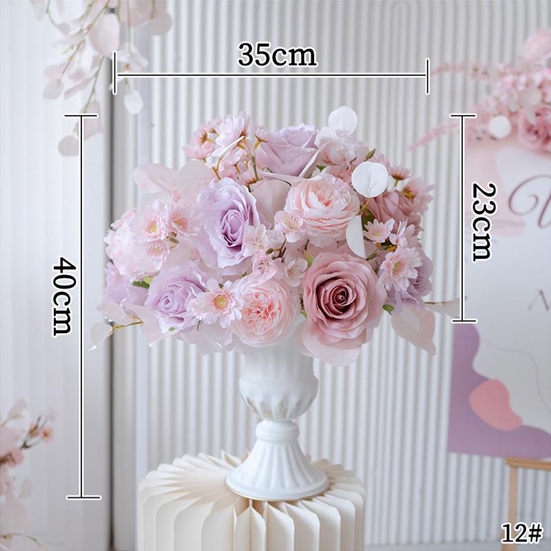 Autumn Pink Artificial Floral Arrangements for Weddings, Birthdays, Banquets, and Events