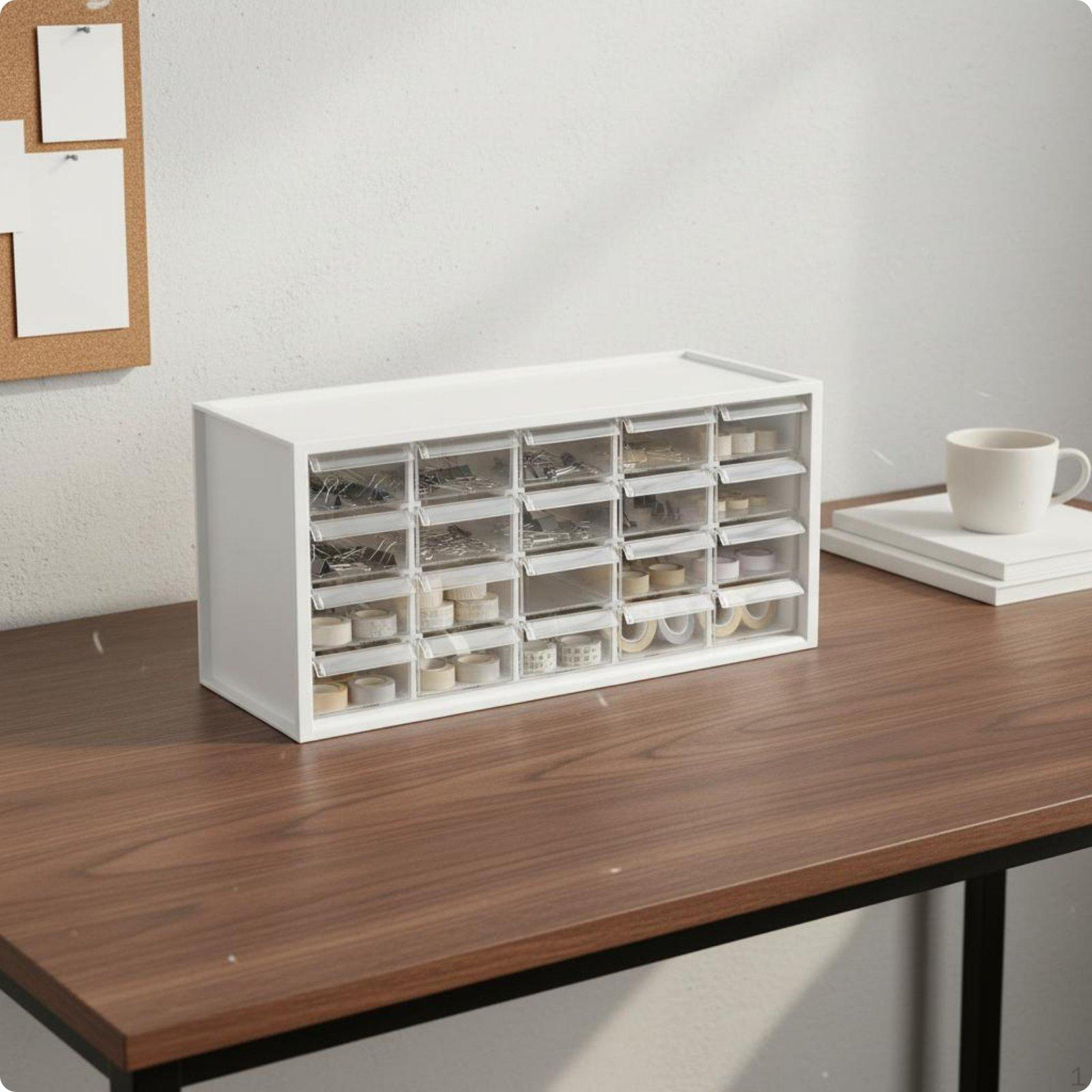 Desktop Drawer Organizer Easy to Organize Desk Box MultiCompartment Storage Case