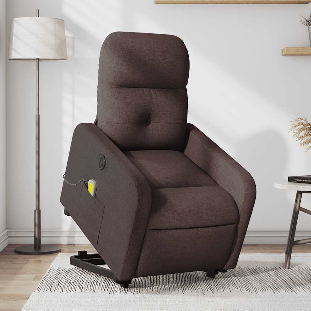 Vidaxl Lift-up Massage Chair, Electric, Reclining, Dark Brown