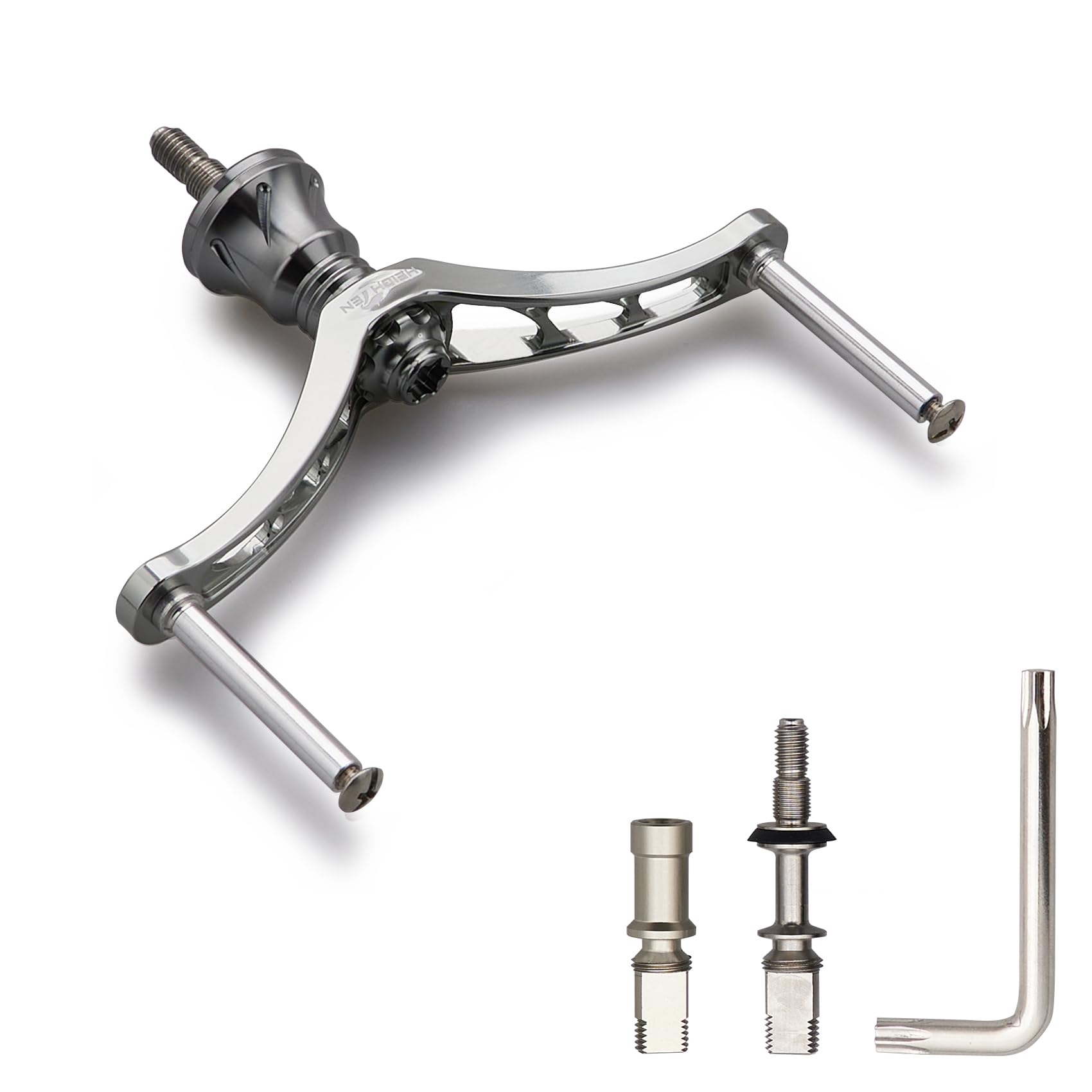 

HEIGHTEN 80/92/95/98/110mm Reel Handle (No Knob) for Shimano and Daiwa Spinning Reels (80mm - Gunmetal) (108)