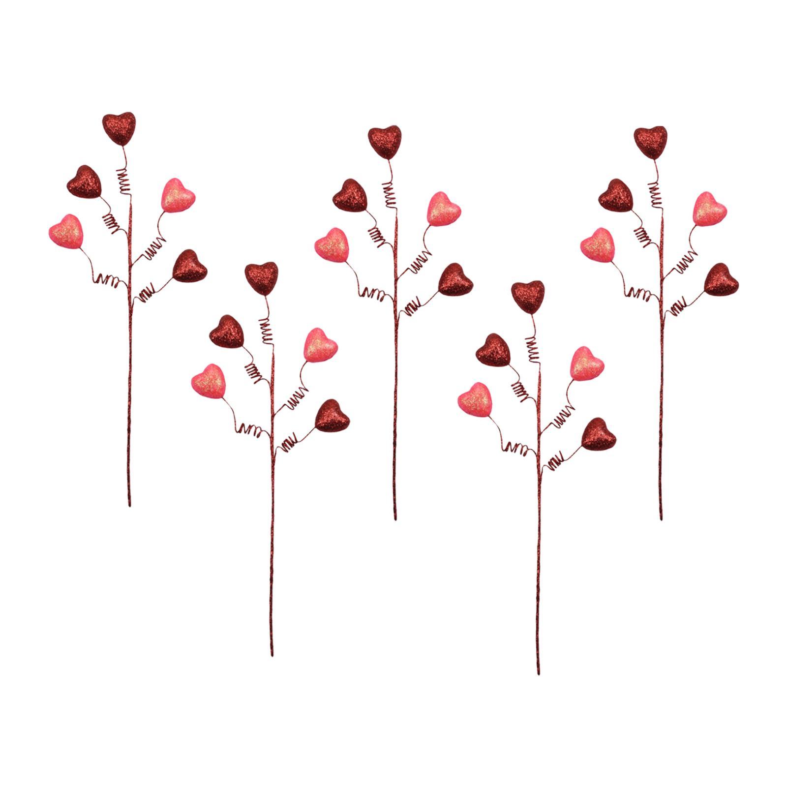 

Artificial Valentine s Day Heart Picks Gifts Crafts Romantic Artificial Floral Picks for Office Table Home Festival Wedding