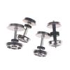 2 Pieces Ho Scale Wheels Upgrade Dc Wheel Set For 1:87 Model Trains Railroad Ho Gauge Wheels For Model Trains Diy Accessory
